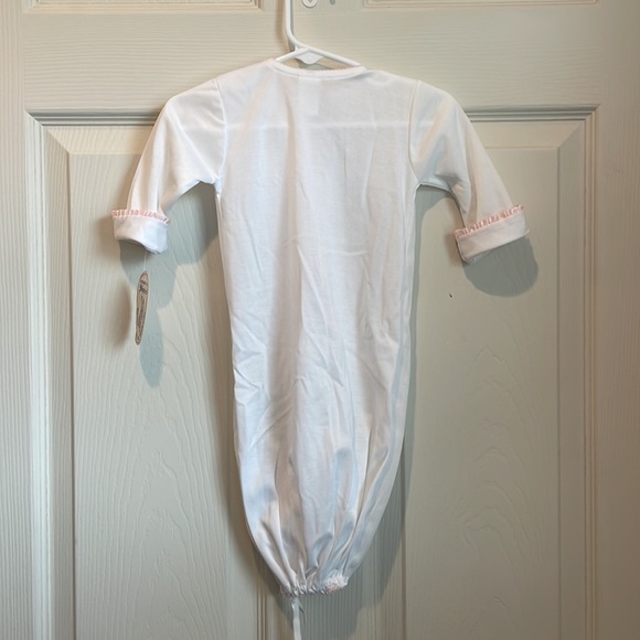 VINTAGE styled by shepherd dressing night gown white and pink RARE nwt size S - Picture 10 of 10